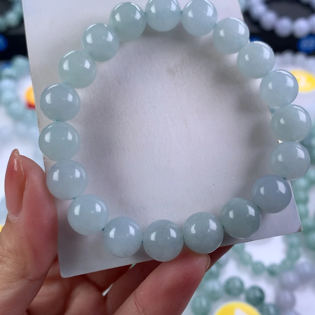 翡翠未镶嵌手链卡10.2