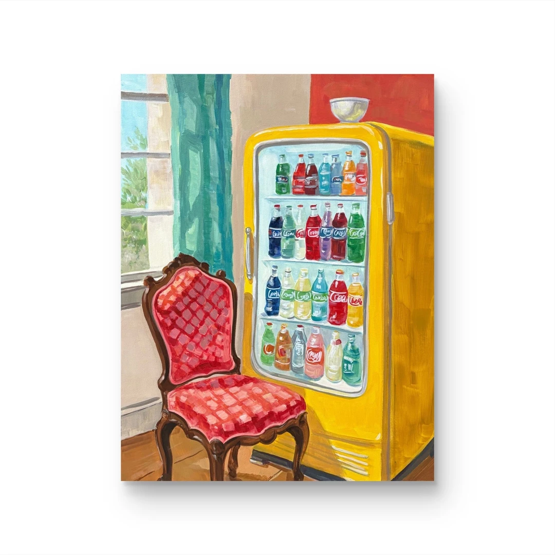 【不能再喝饮料1】孤品  “60*80” No.315 纯手绘装饰画