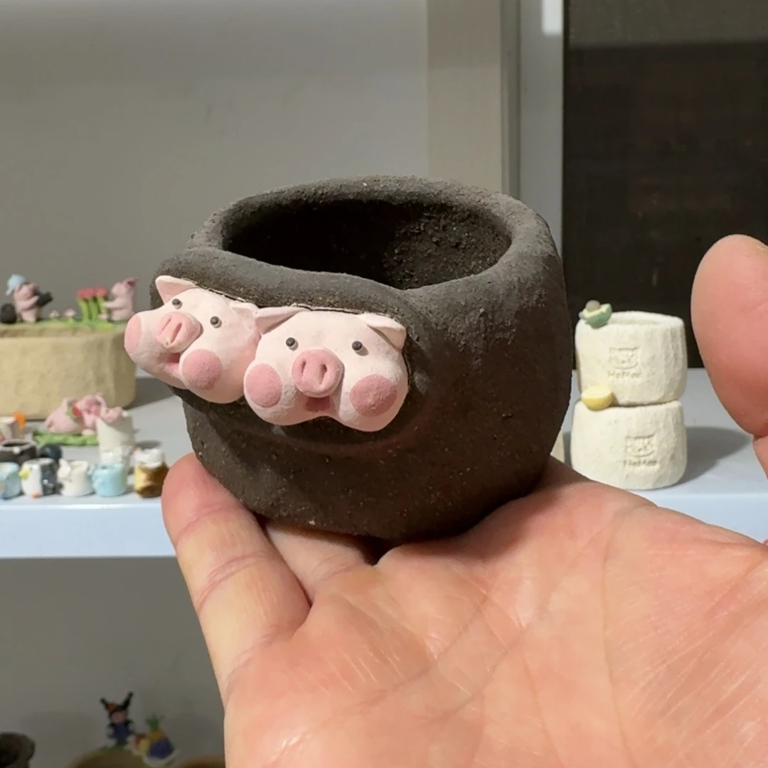 厂家直销手工花盆摆件