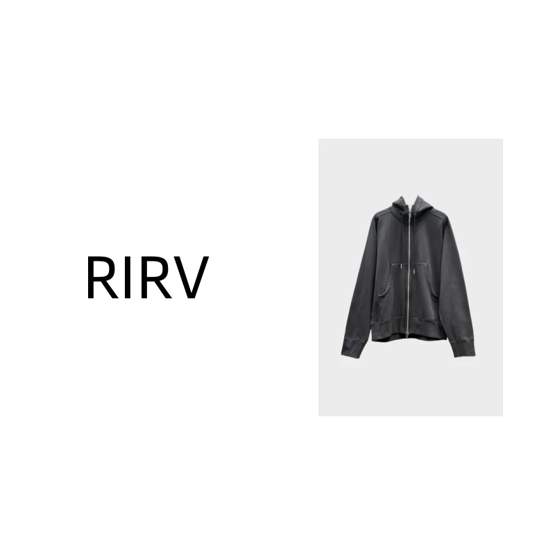 RIRV时髦-"小脑门儿"连帽拉链休闲卫衣