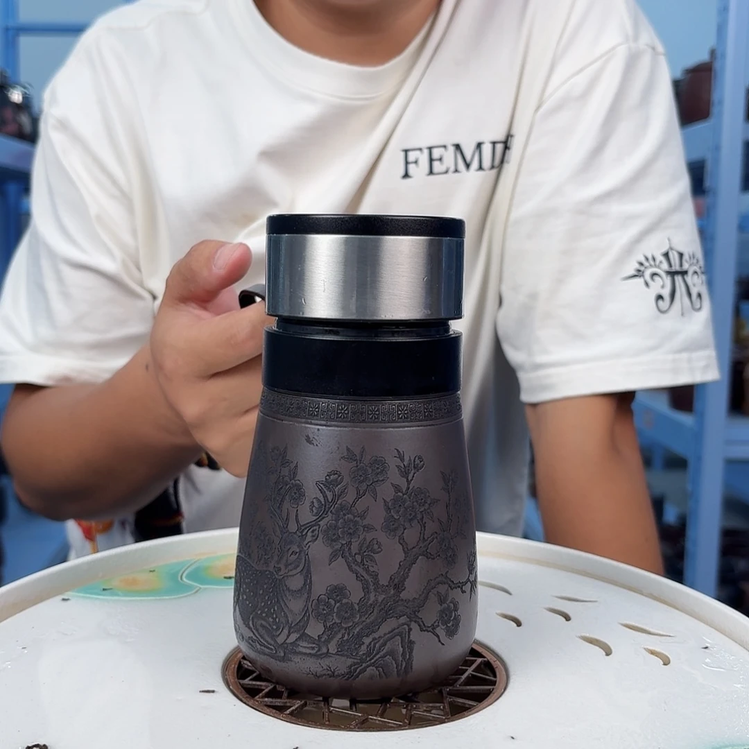 宜兴紫砂旅行保温杯新款222