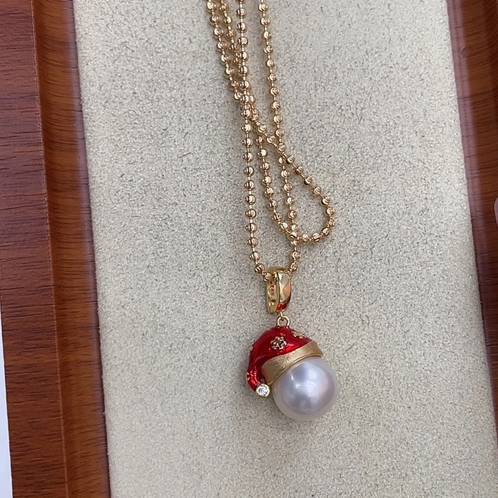 海水珍珠银S925镶嵌吊坠(不含链)