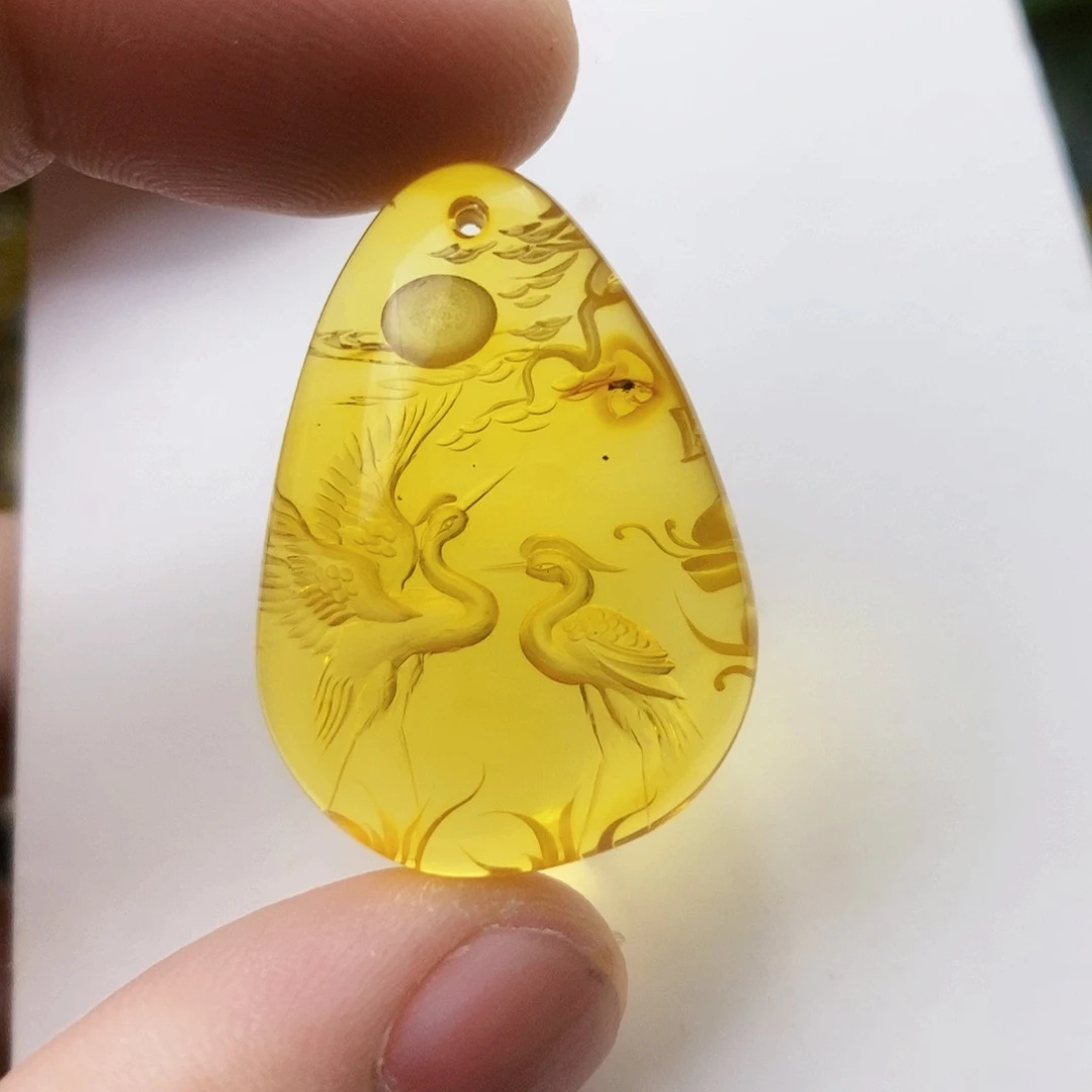 【闪购商品】金珀吊坠(不含链)未镶嵌