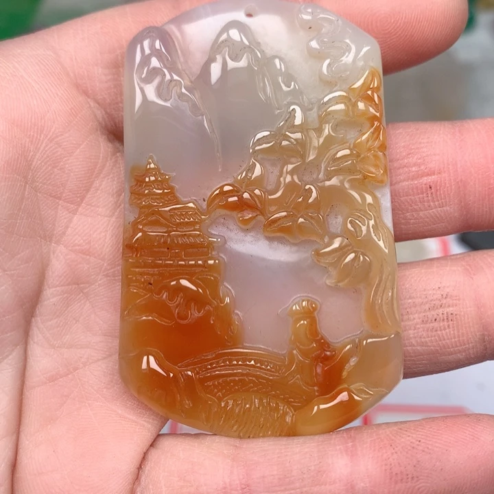 玛瑙/玉髓颈饰未镶嵌嬉*