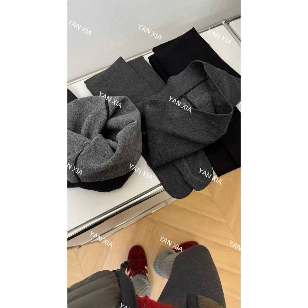 人手必备~ 绵羊毛混纺230克打底裤 加绒加厚高弹显瘦连袜裤 W-812
