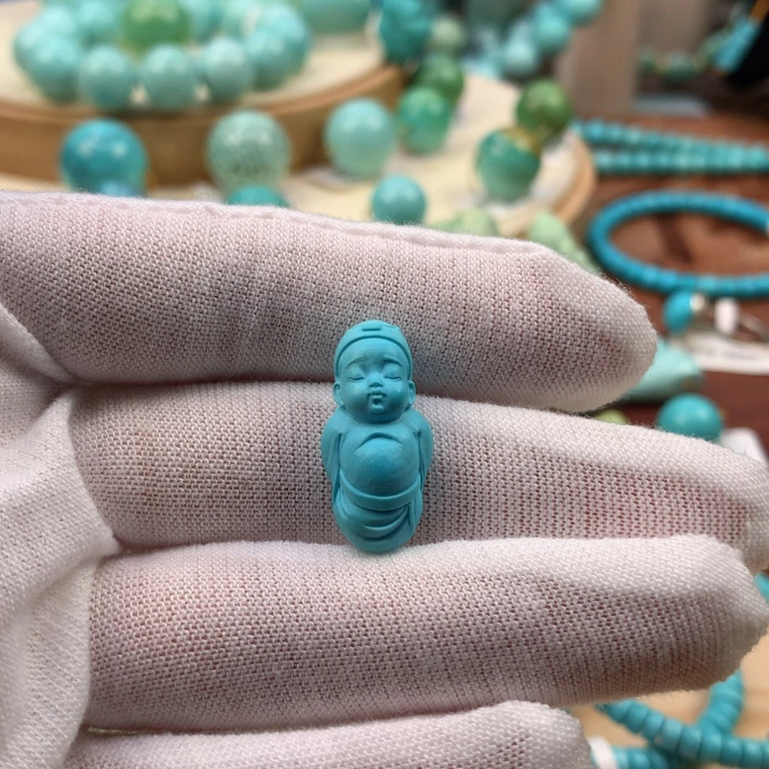 绿松石未镶嵌珠宝奇石10.7mm