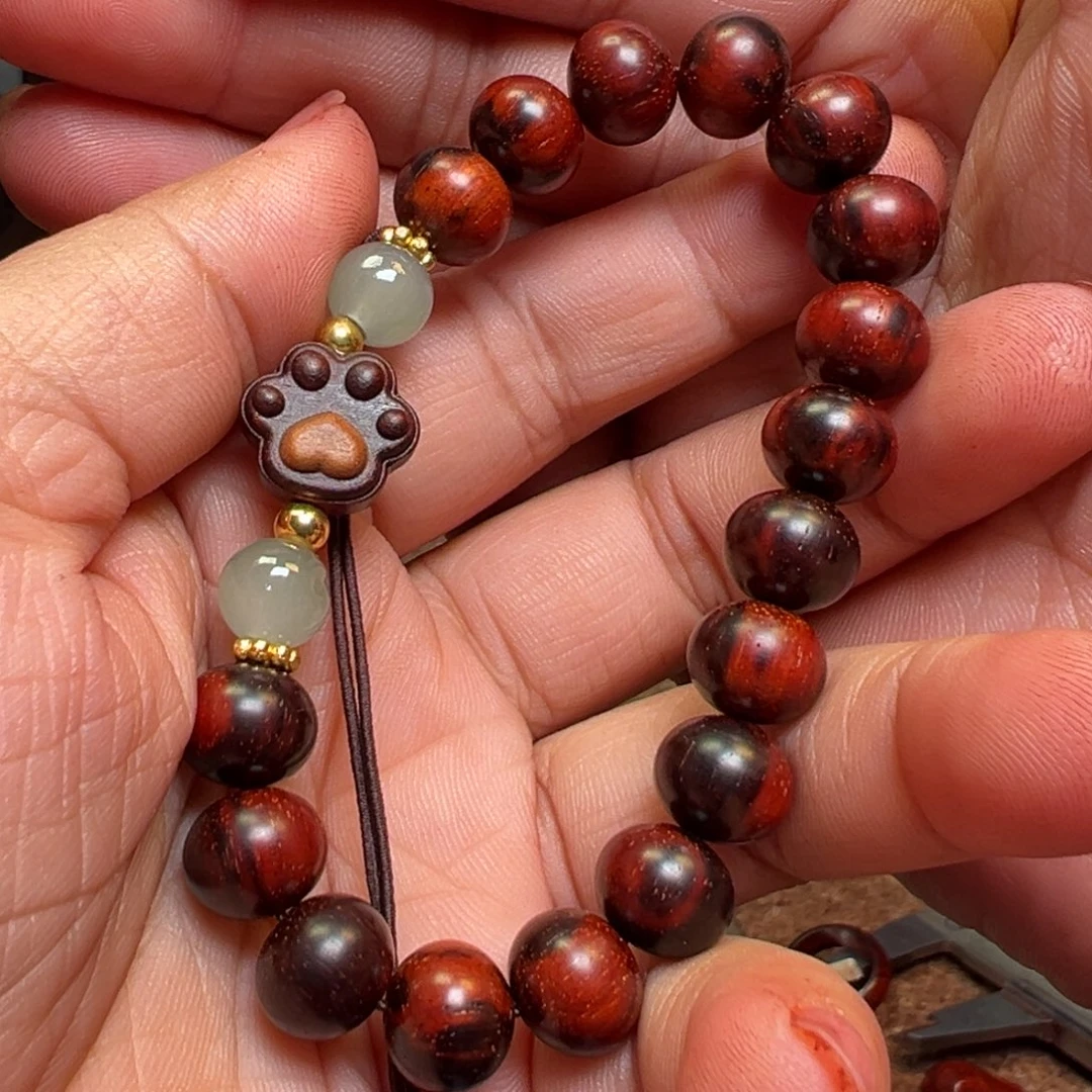 檀香紫檀（小叶紫檀）手串1011糖蜜