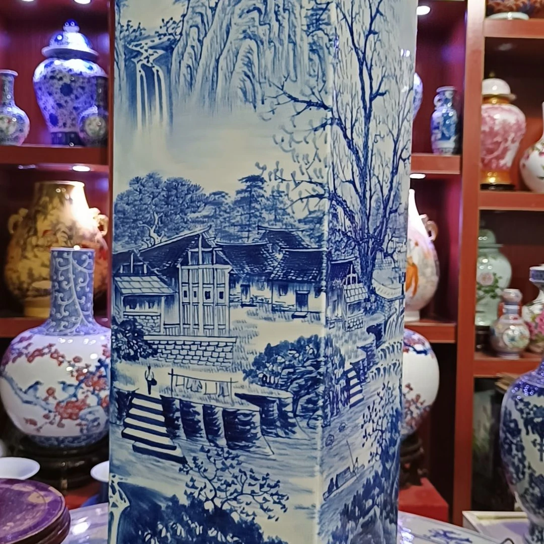 景德镇手绘陶瓷花瓶依*