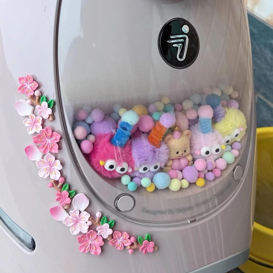 适用九号Q3 85C/80C/Qz3mix真桃花电动车装饰小配件划痕遮挡贴