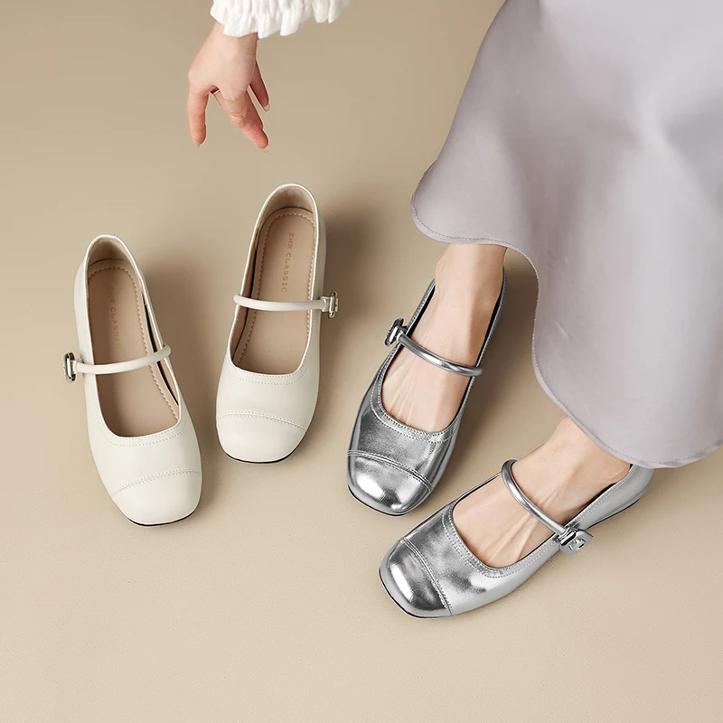 ZHR则则新中式平底2025新款夏季法式浅口配裙子鞋子女ins潮牌百搭