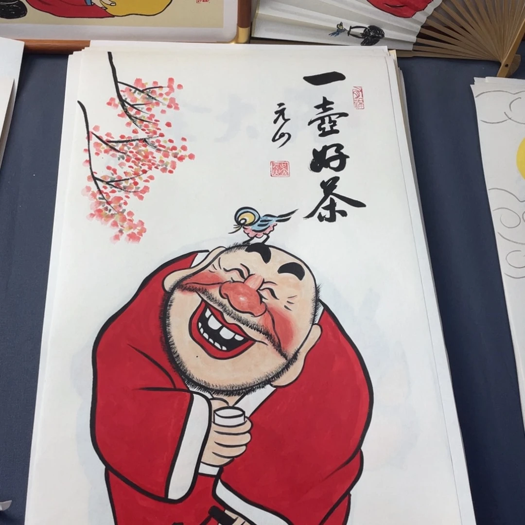 国画纯手绘禅意画作品