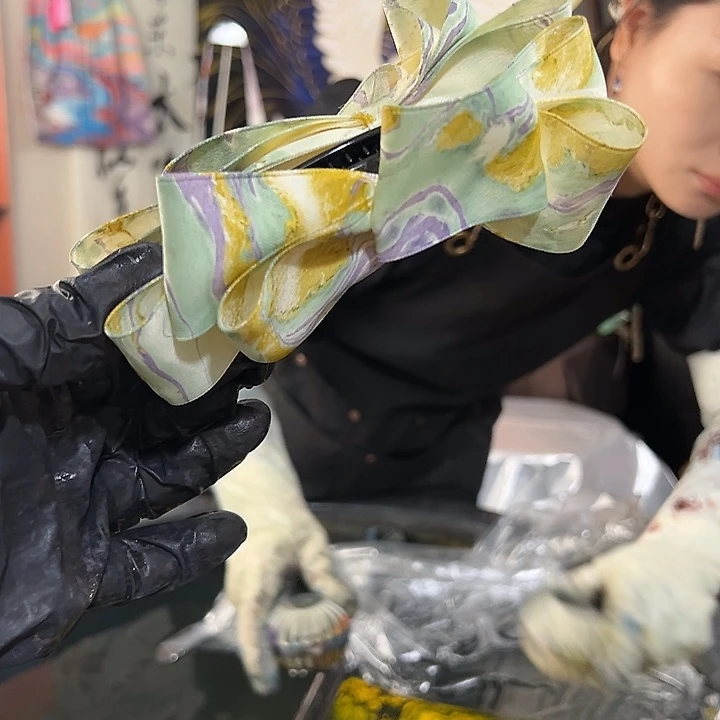 762莫奈睡莲香蕉夹手作