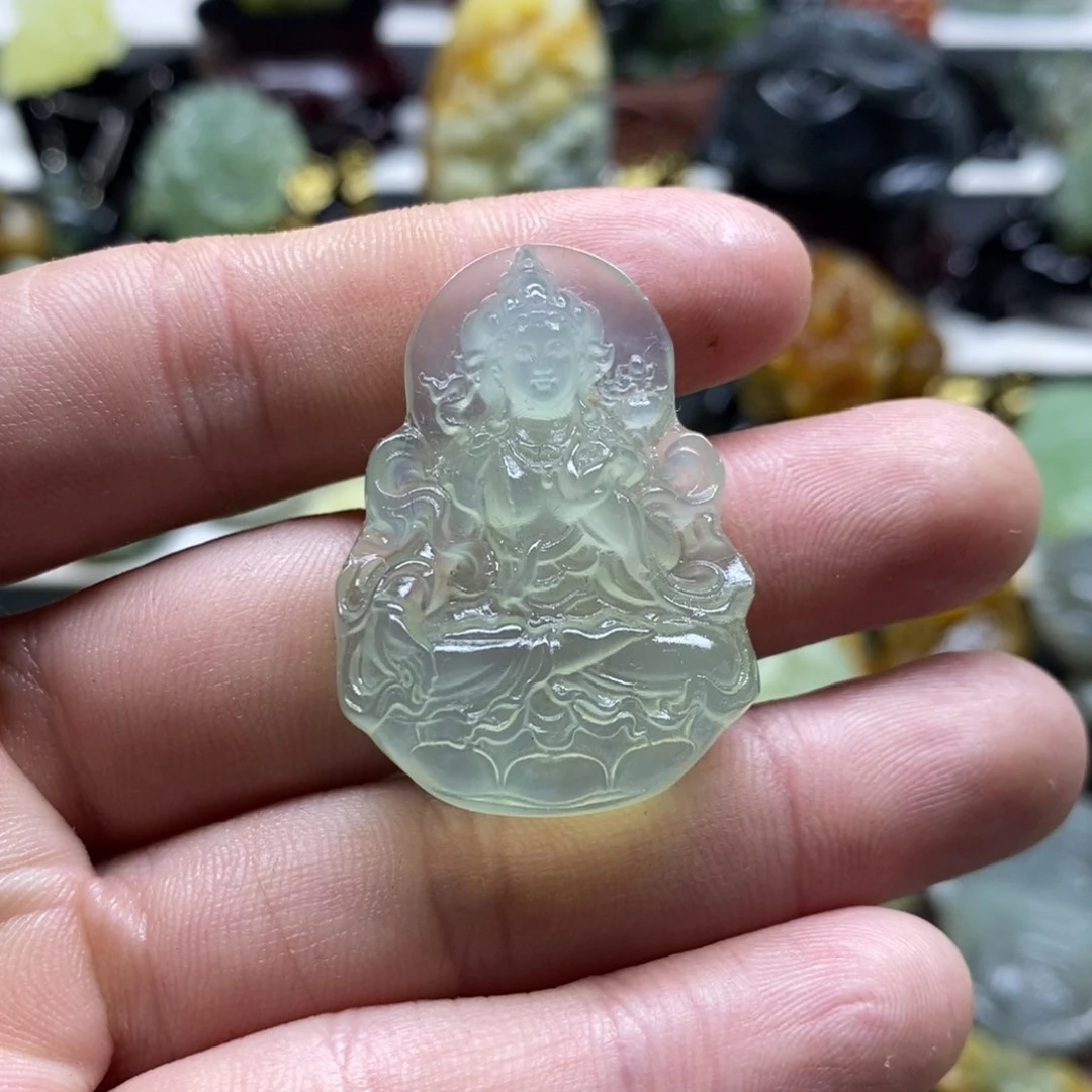 岫玉观音吊坠未镶嵌