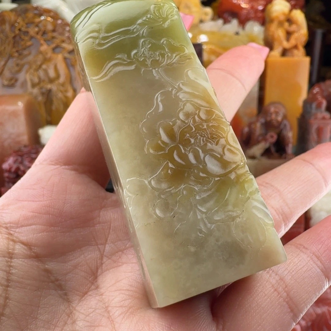 寿山石小精品善伯绿