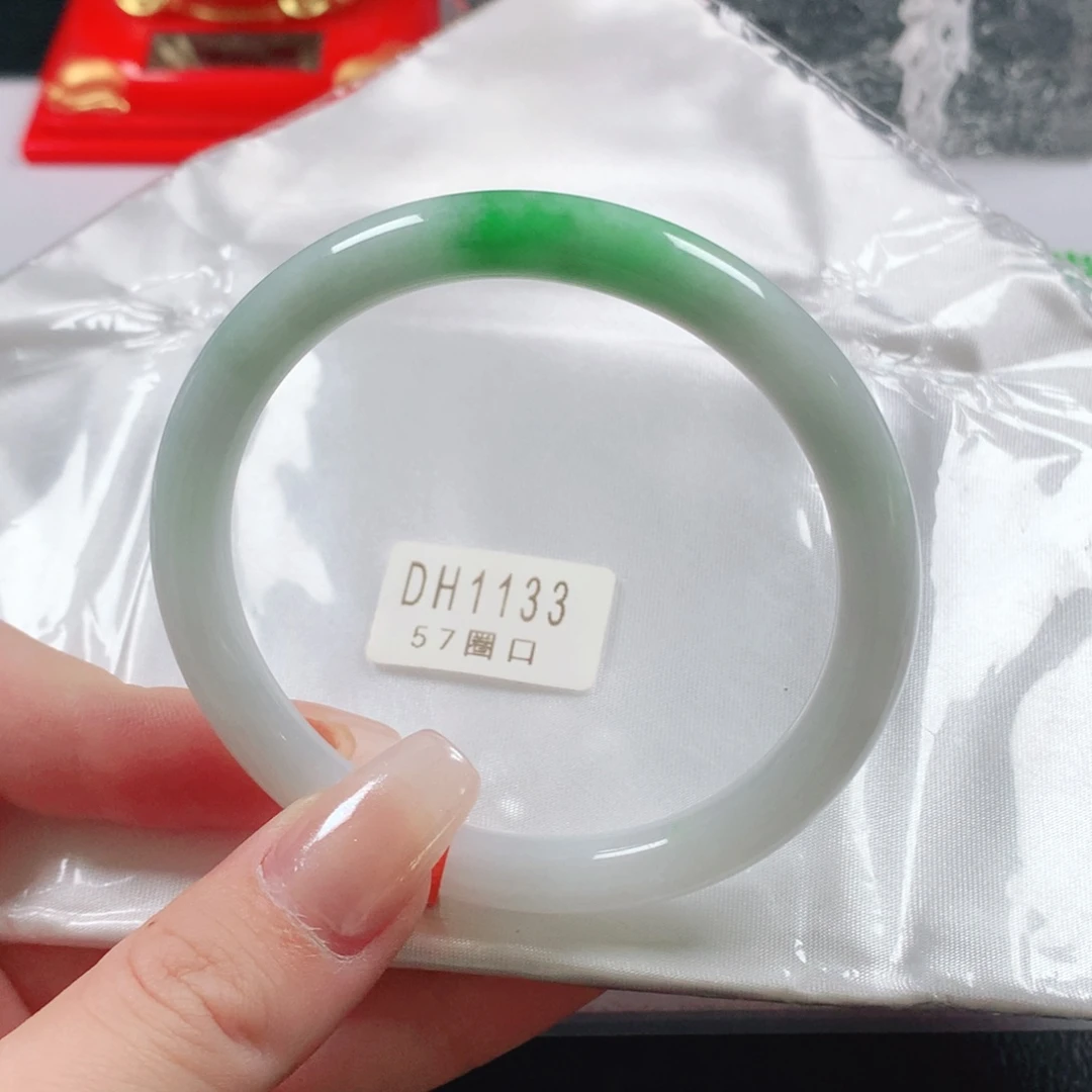 未镶嵌手镯（圆镯）翡翠天然翡翠手镯dh1133