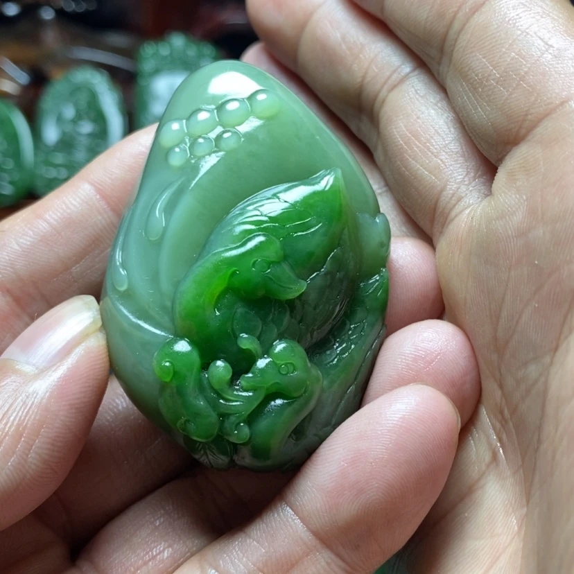 【闪购商品】和田玉（碧玉）把件未镶嵌忘**交