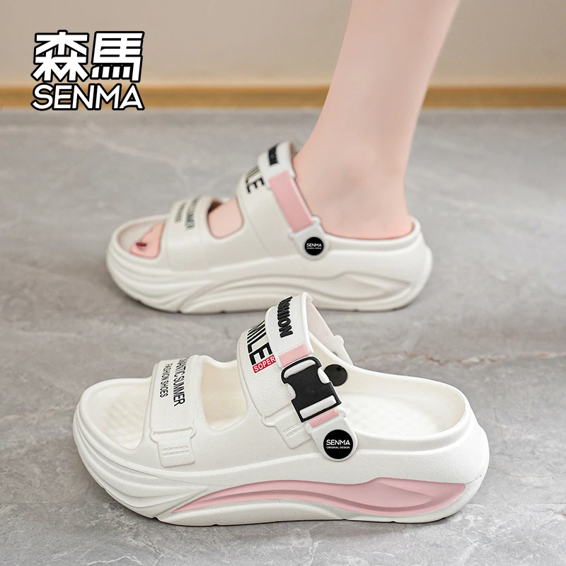 森马凉鞋女款2026夏季软底减震轻便沙滩鞋中大童懒人一脚蹬凉拖鞋