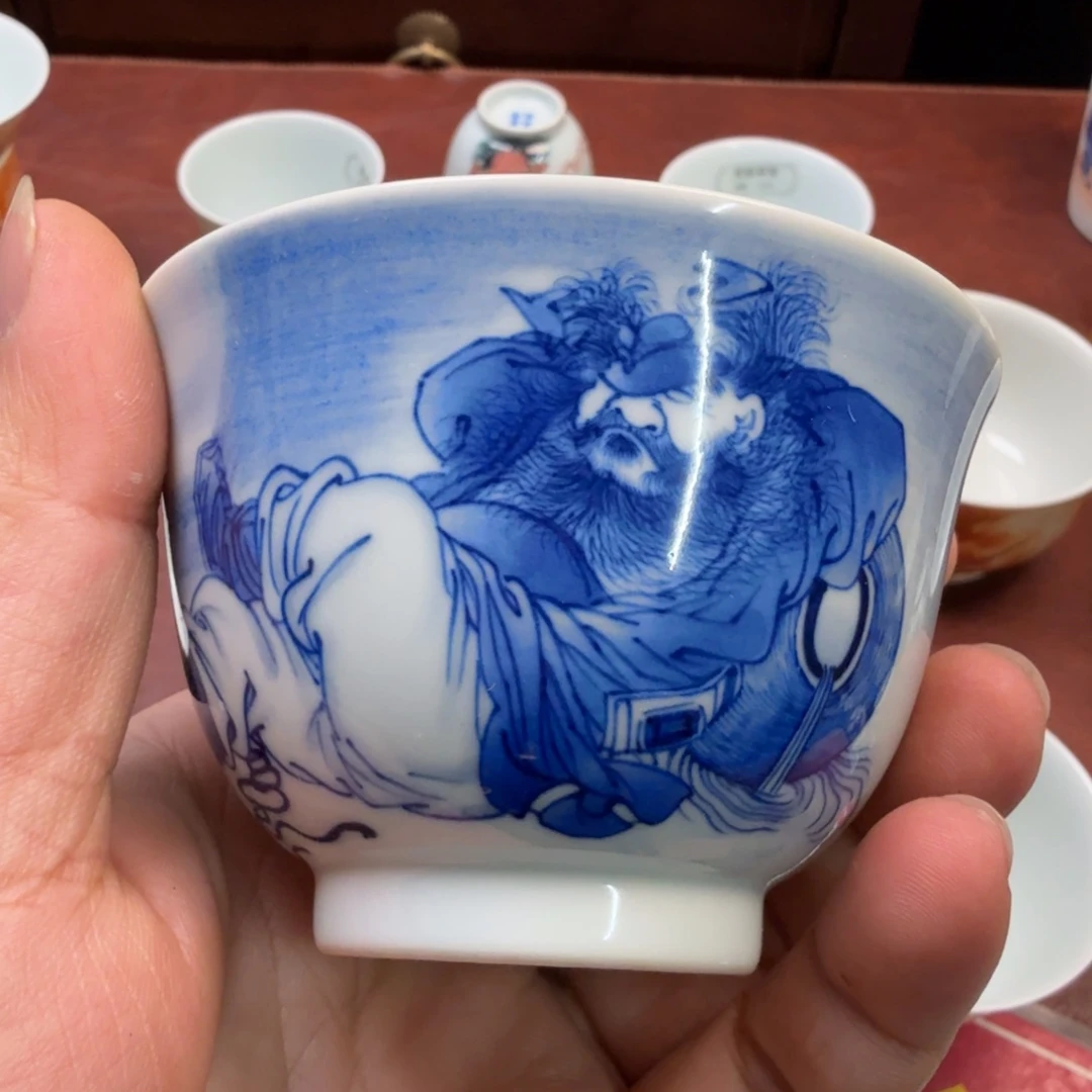 现代景德镇全手工全手绘茶器东**天