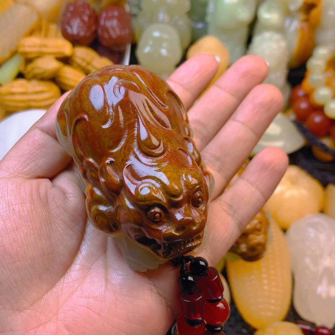 佛*新疆五彩石貔貅