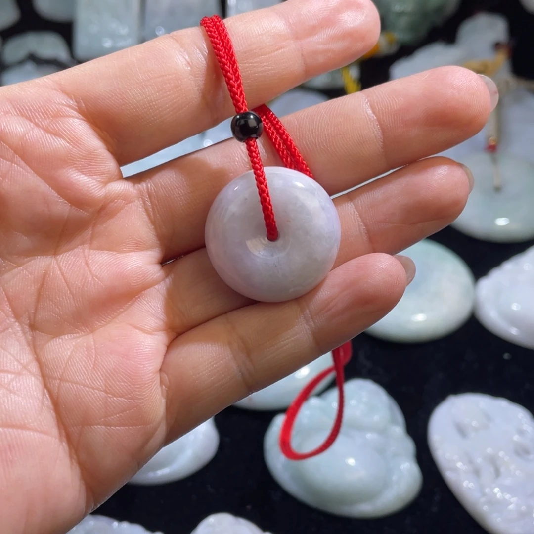 翡翠未镶嵌颈饰转运珠