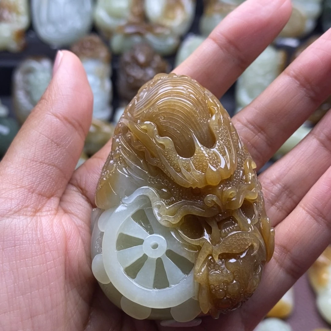 吊坠(不含链)未镶嵌和田玉（糖玉）