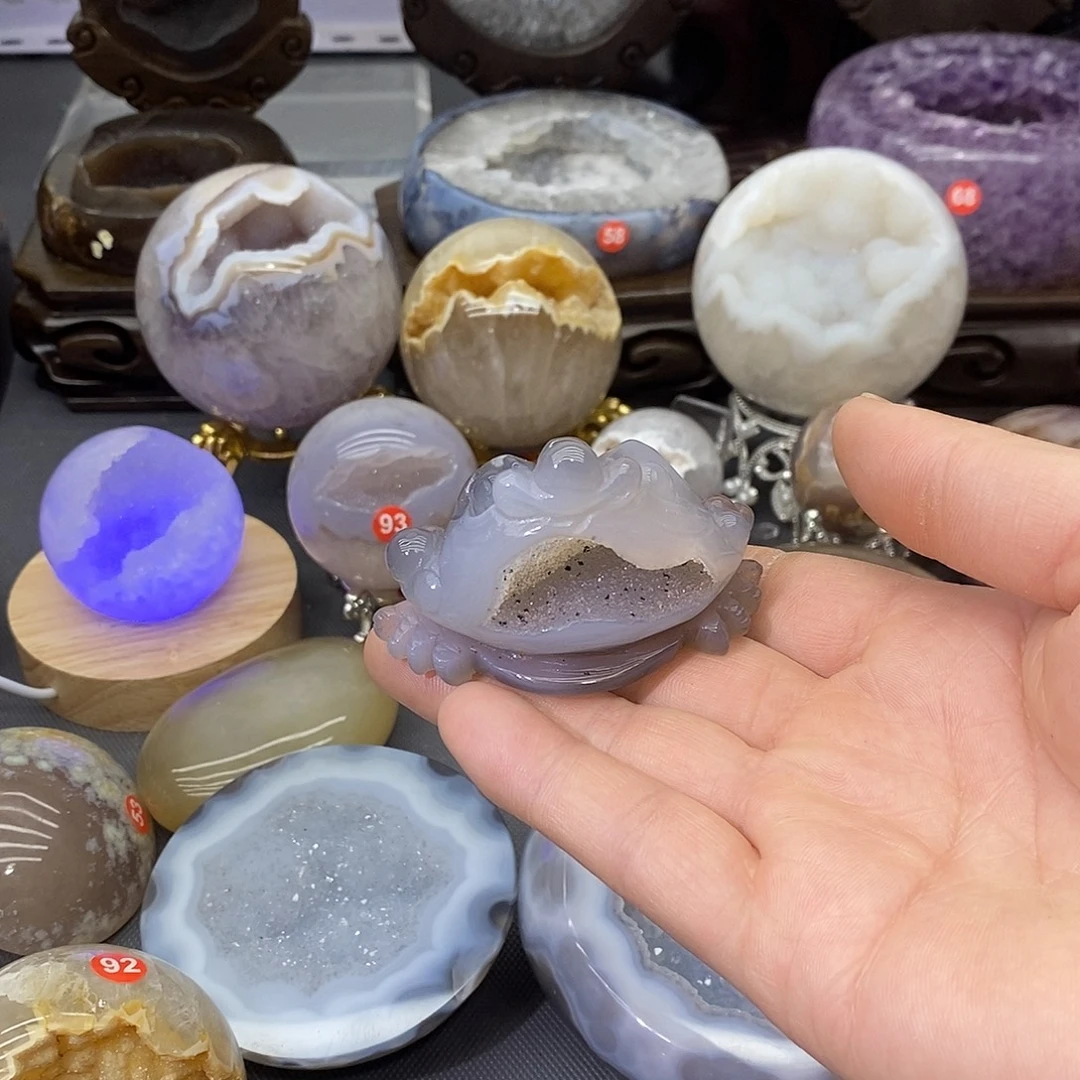 紫晶未镶嵌摆件金蟾