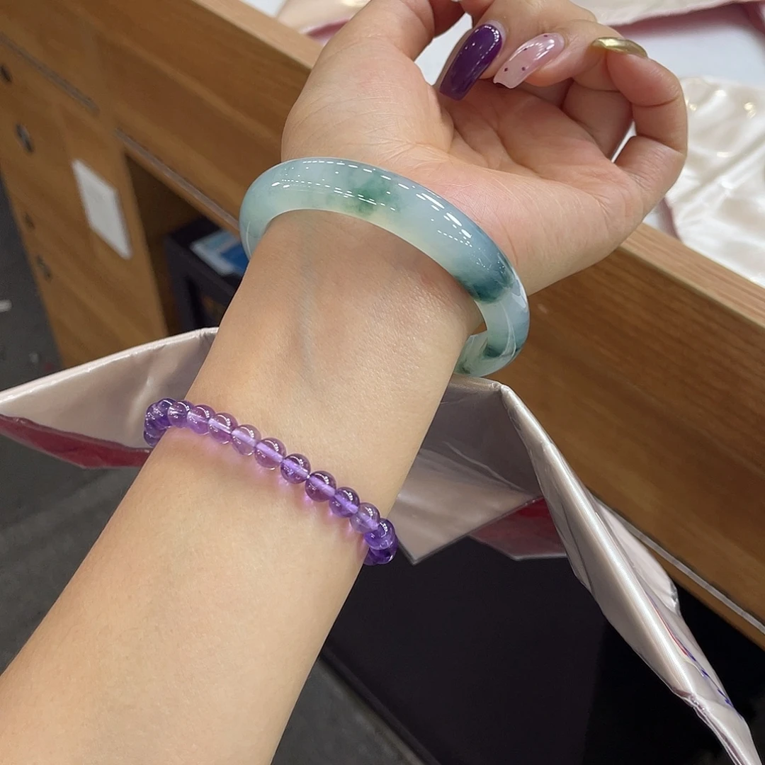 翡翠未镶嵌手镯26 号链接