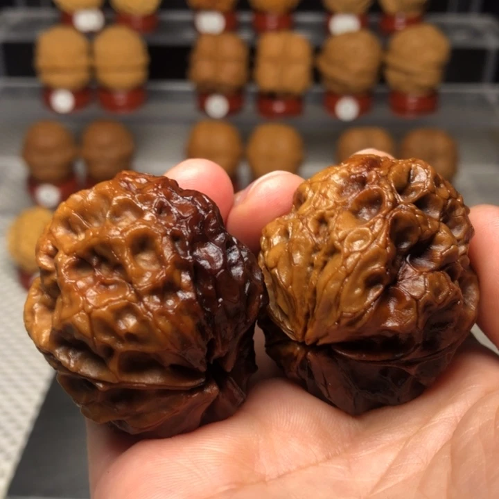 文玩核桃把件26老招财