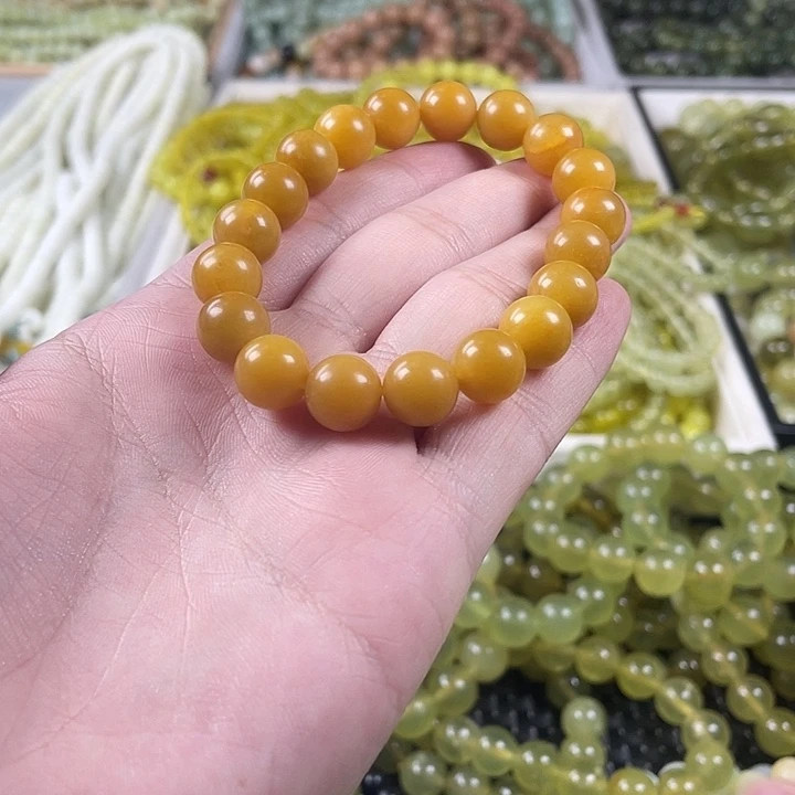 蛇纹石玉未镶嵌手链