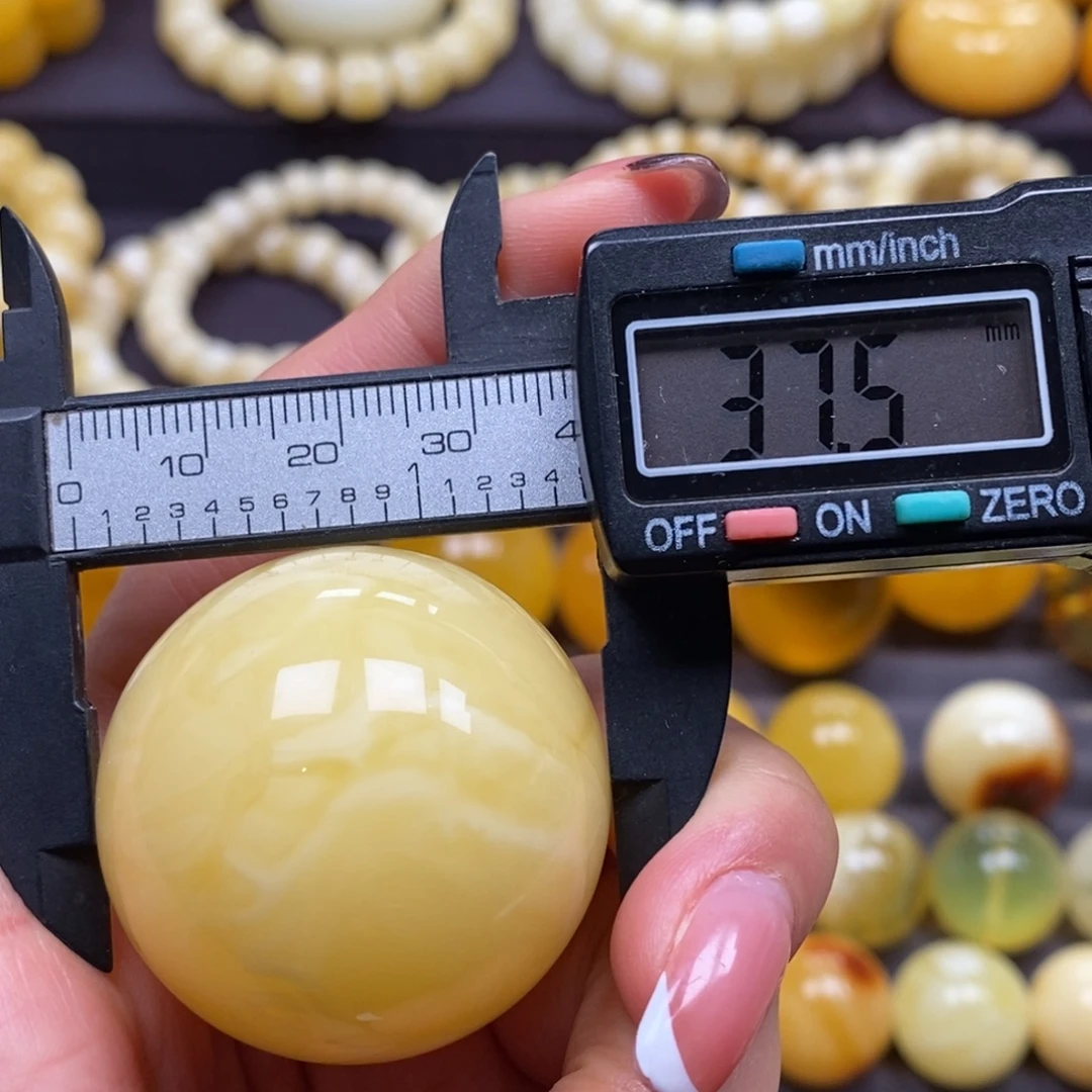 琥珀未镶嵌裸石珠子