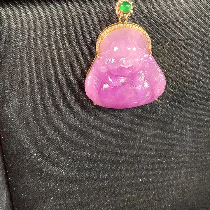 苏纪石（舒俱来）18K金镶嵌吊坠(不含链)