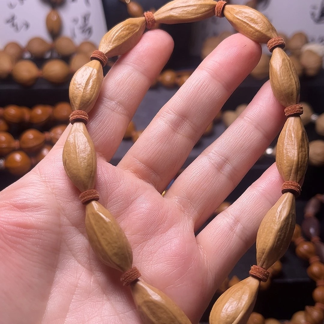 手串橄榄核柳叶手持10.25