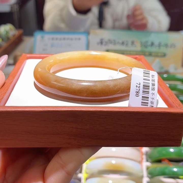 和田玉未镶嵌手镯30号55.8+