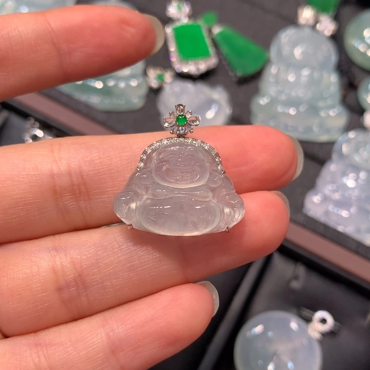 【闪购商品】翡翠18K金镶嵌颈饰翡翠
