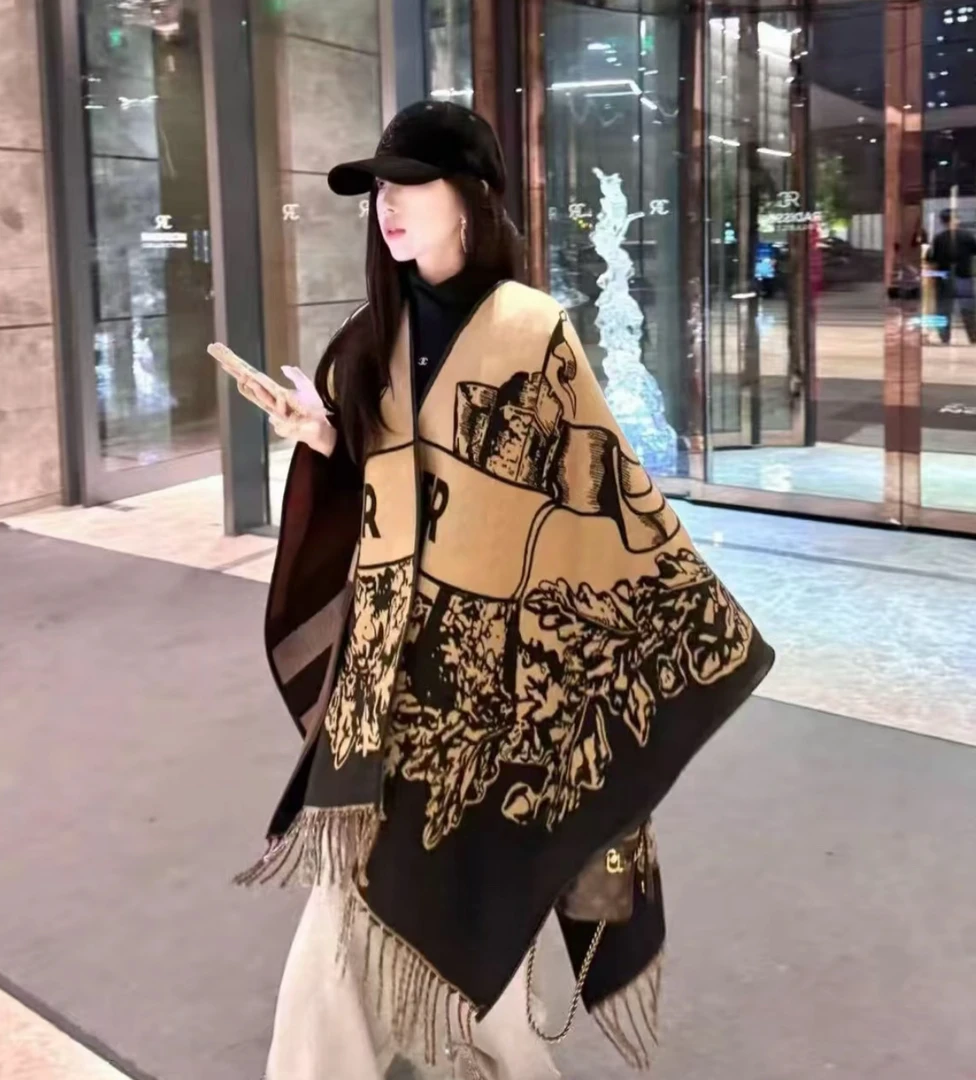 合集高端定制秋冬双面（羊绒围巾）披肩经典外穿百搭时尚