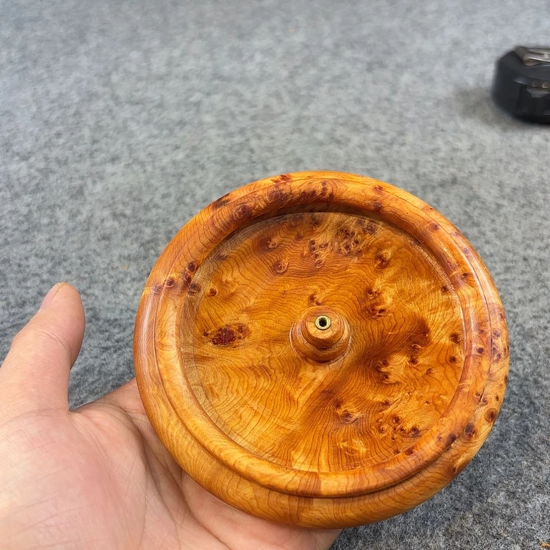 崖柏榴花把件香插
