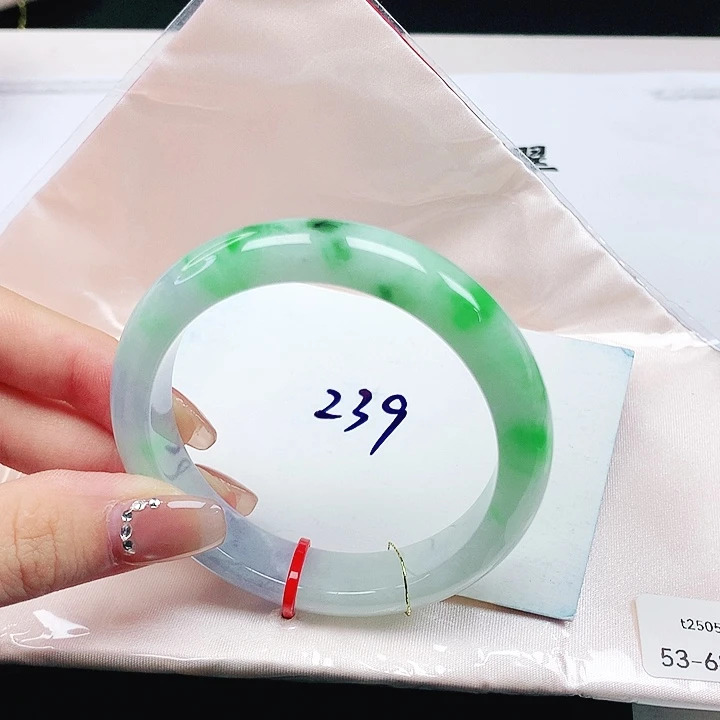 翡翠手镯未镶嵌缅甸天然a货手镯53