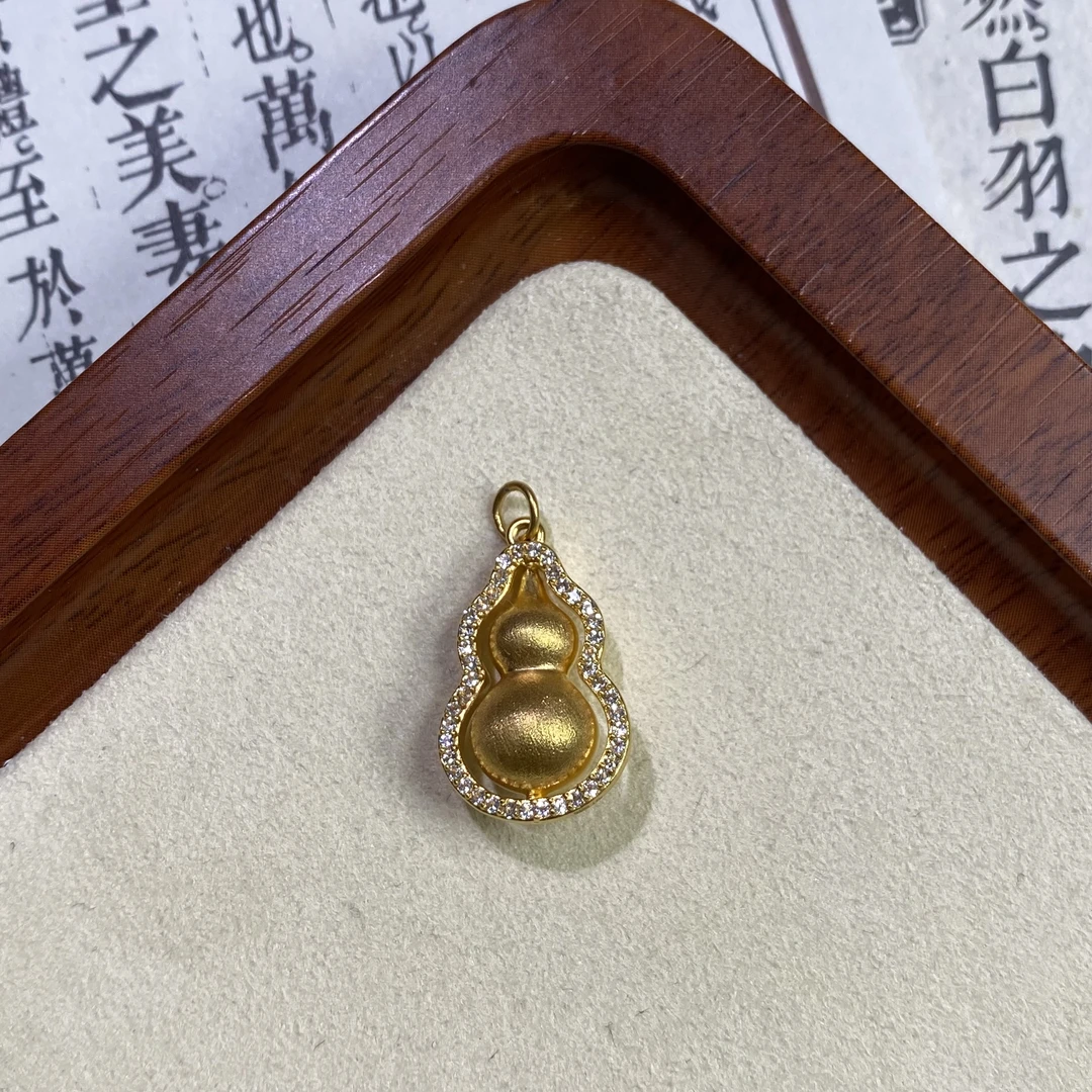 足金鸳鸯葫芦吊坠-多样性发其一-HJ576269