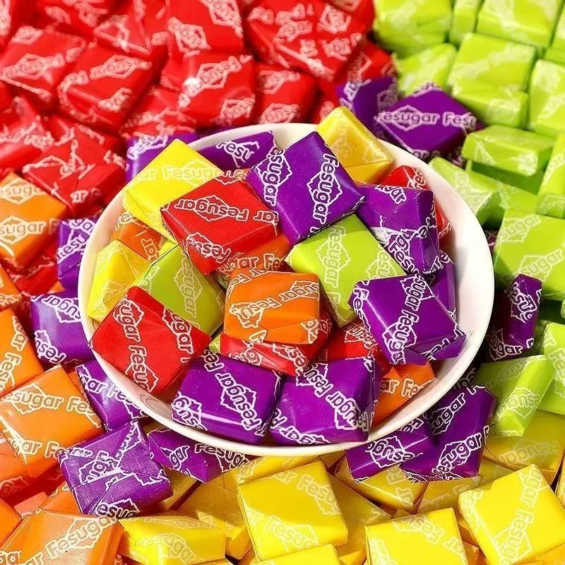 【年货推荐】瑞士糖多彩水果味混合酸甜奶糖软糖结婚喜糖休闲零食