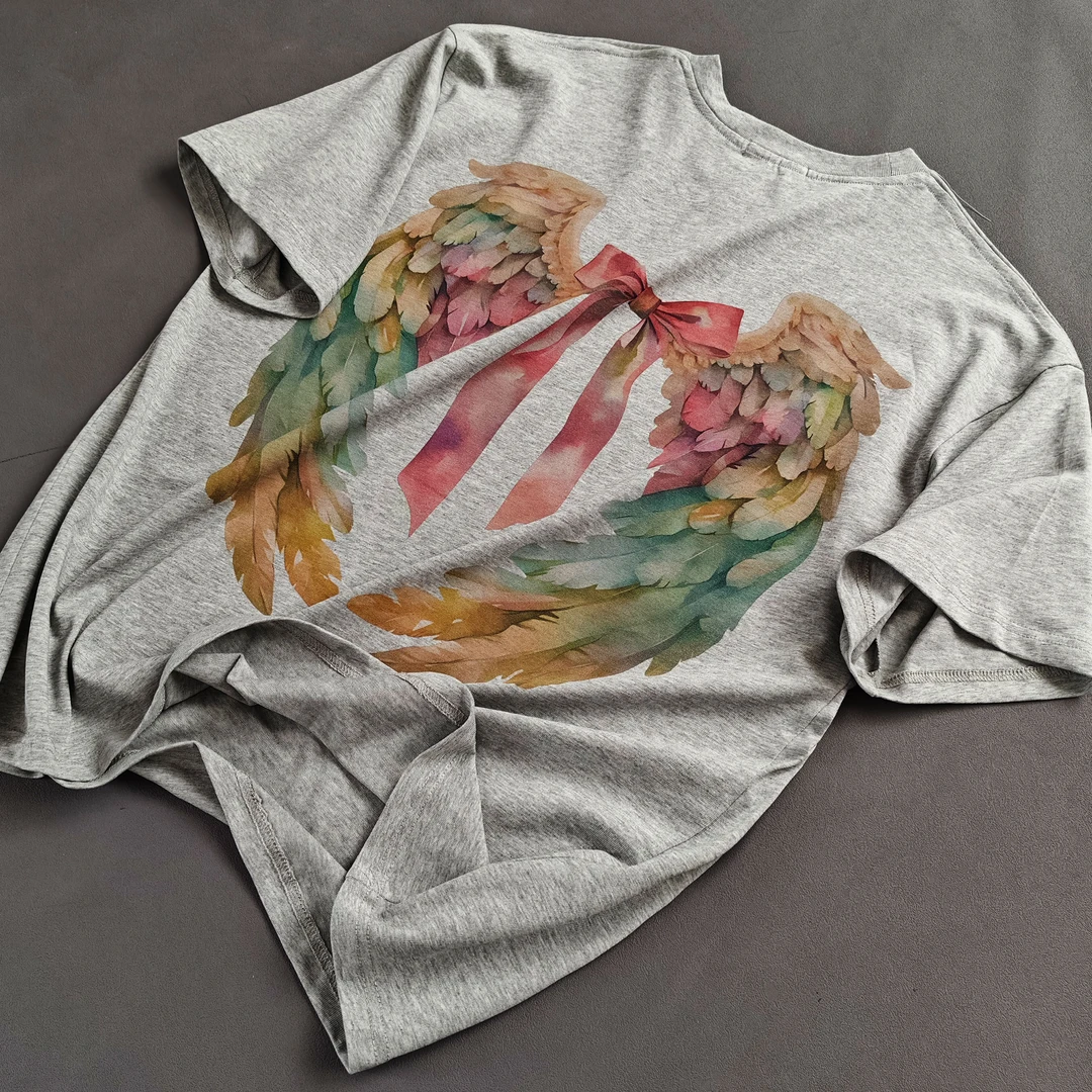 【小天使】丘比特之箭爱心印花圆领T恤CP205