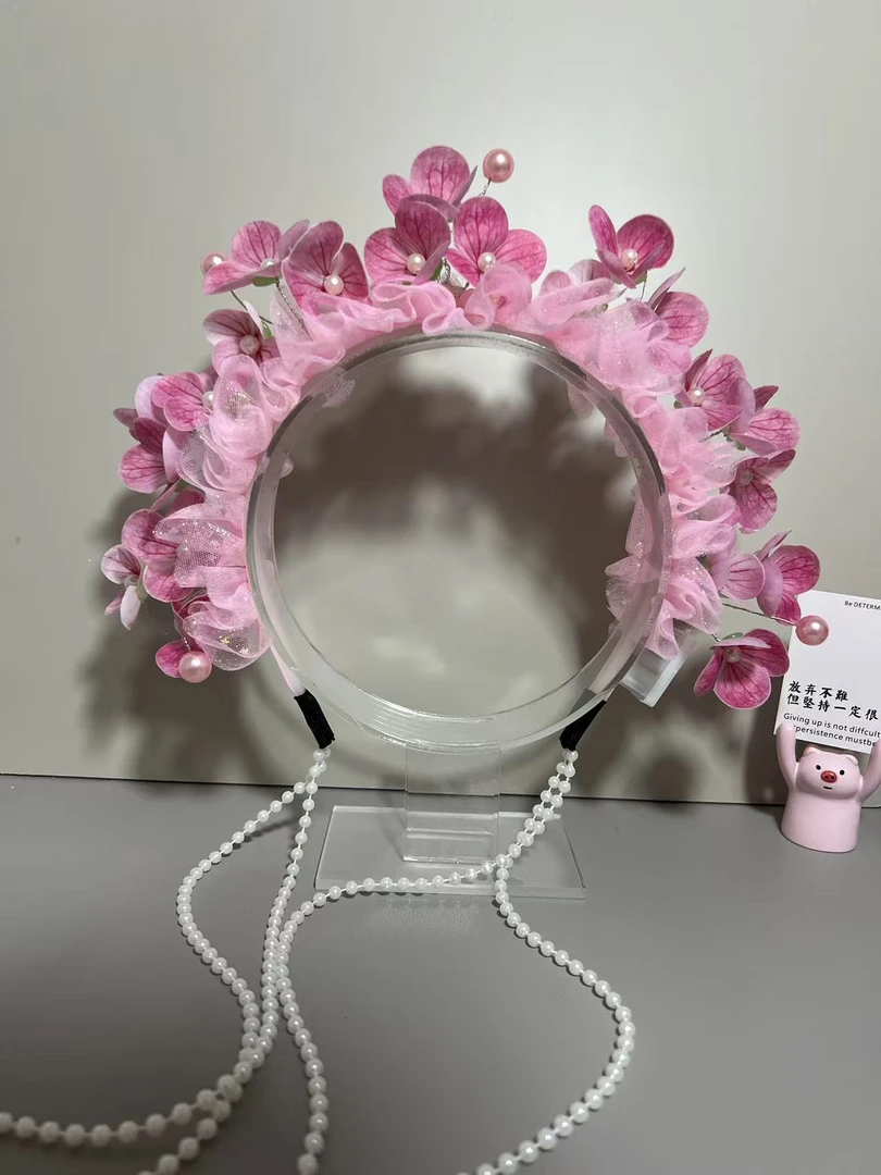 【五一特价】1.0版簪花仙子（手感花瓣）精美发箍DIY材料包