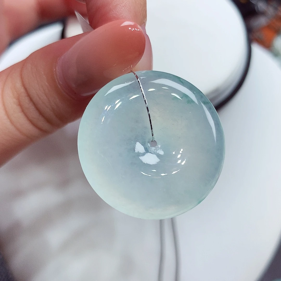 翡翠未镶嵌颈饰翡翠45，28.2/5.5