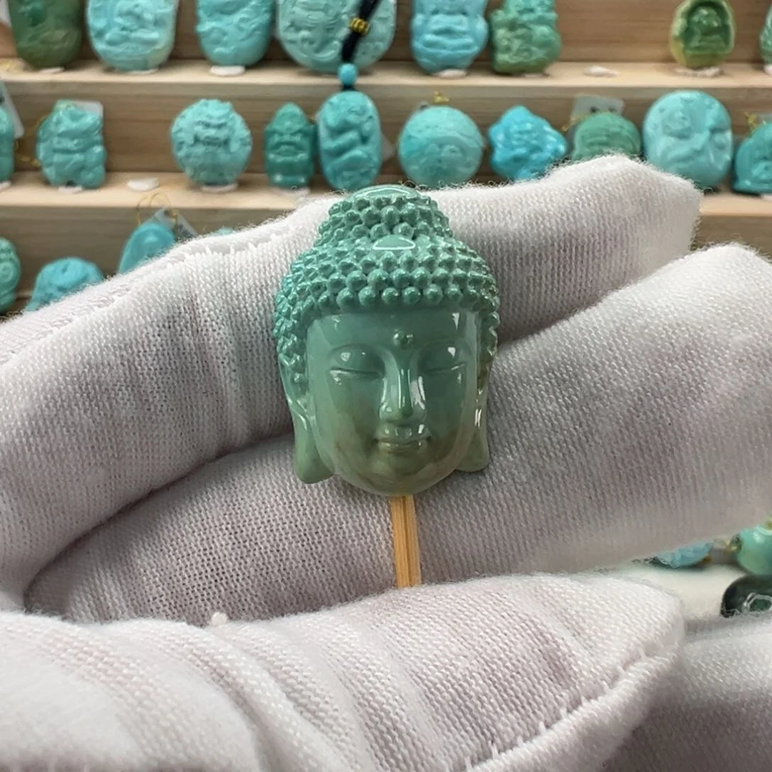 未镶嵌绿松石大日如来18.3mm