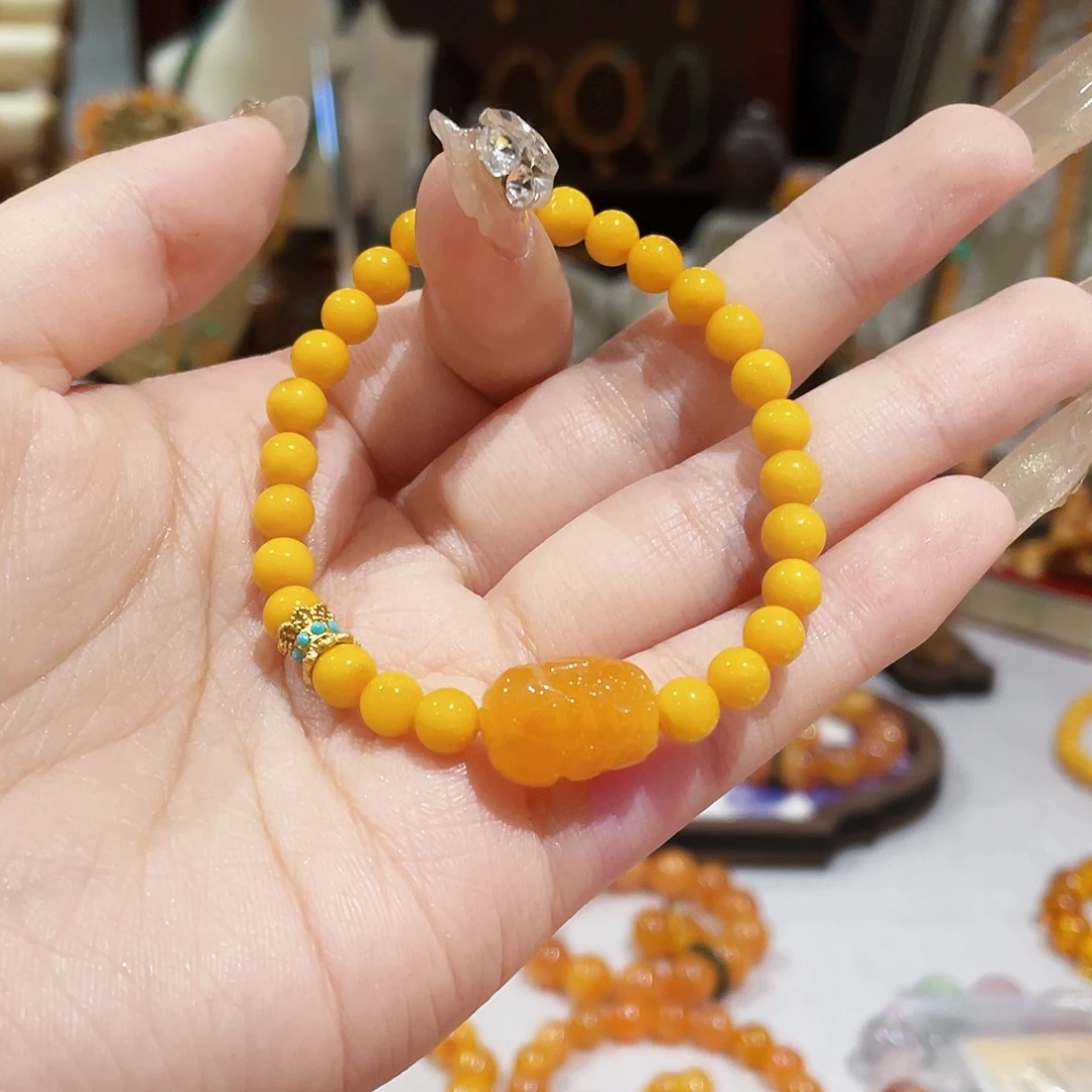 蜜蜡未镶嵌手链手串