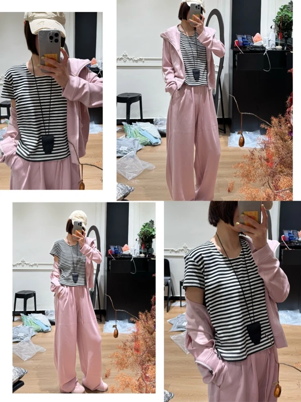 【CQ】招牌自定系列 小U领微宽松休闲T恤 百搭时尚