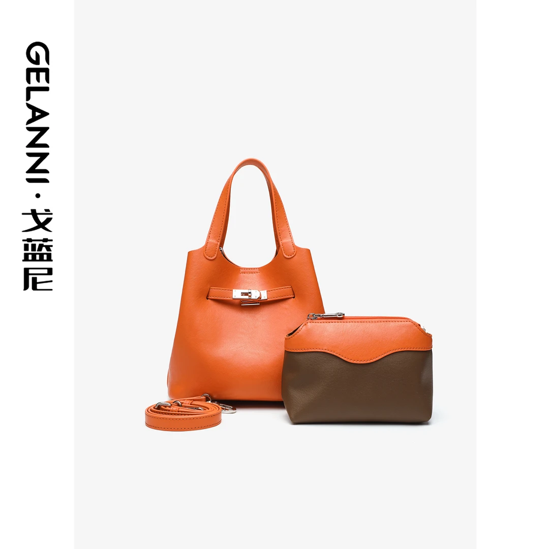 GELANNI简约时尚子母水桶包