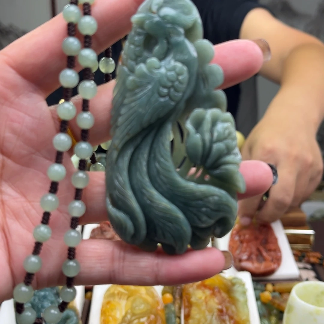 岫玉未镶嵌挂件挂件