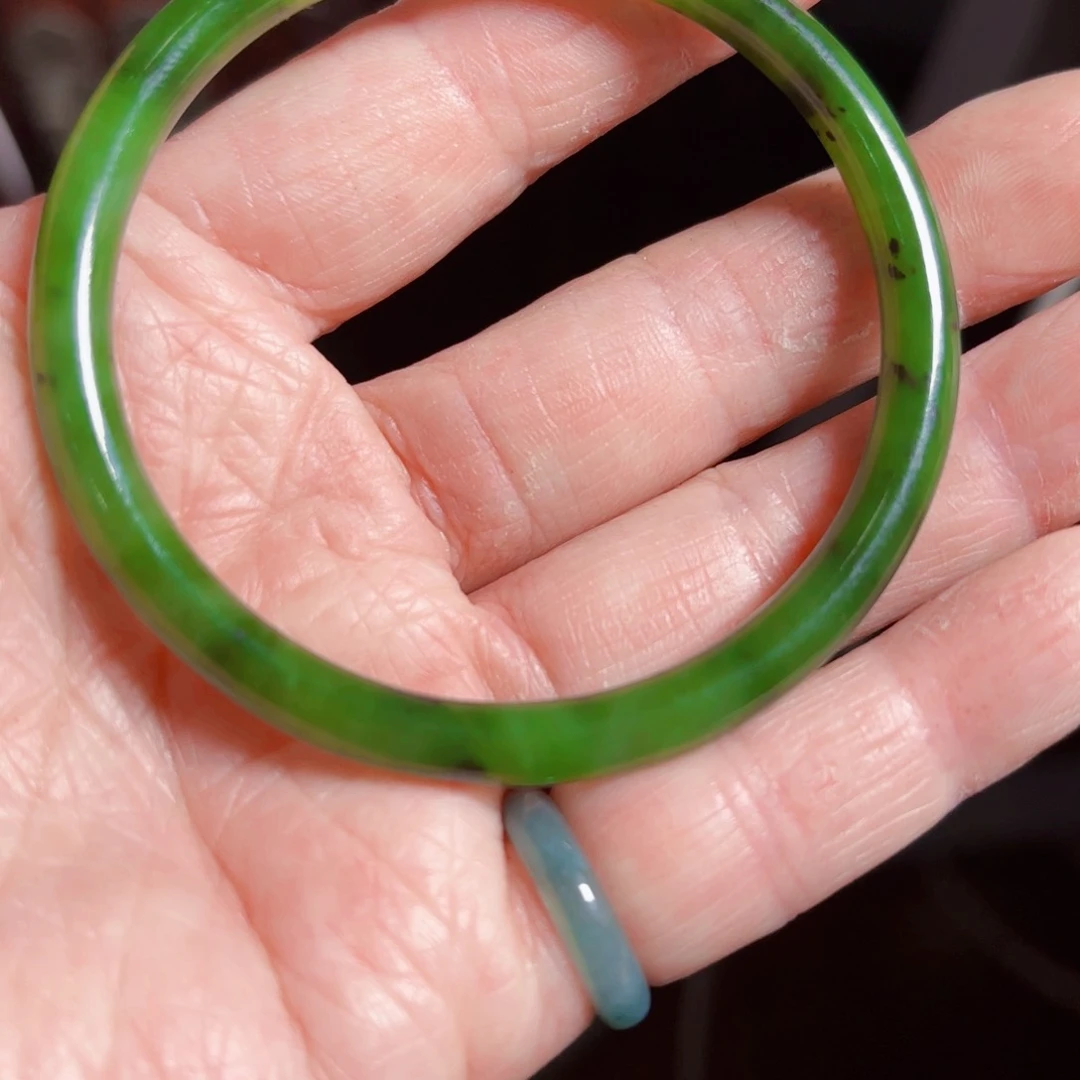和田玉（碧玉）手镯未镶嵌@***@