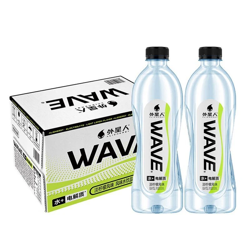 外星人WAVE电解质水淡柠檬风味600ml*4瓶元气森林运动补水饮料
