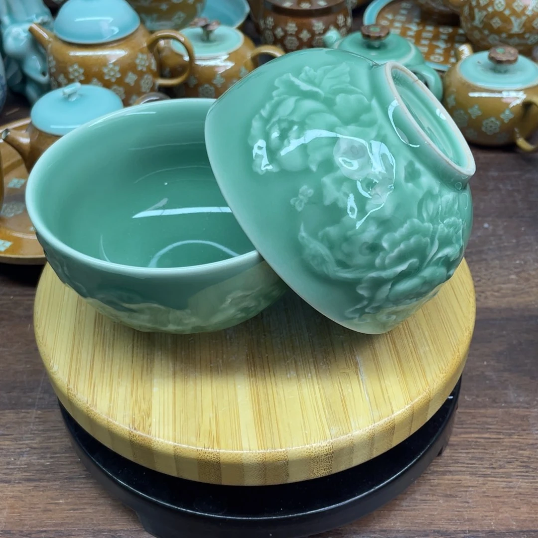微瑕特价青瓷青瓷4.5寸